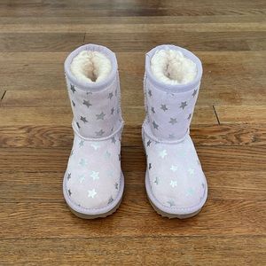 UGG Toddler Girl size 8 Pink with Stars EUC